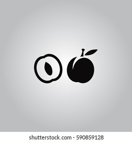 Apricot vector icon