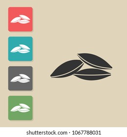 Apricot - vector icon . Symbol for web, infographics, print design and mobile UX/UI kit. Vector illustration, EPS10.