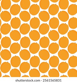 Apricots Seamless pattern in trendy minimalism Summer colorful background texture or wallpaper idea