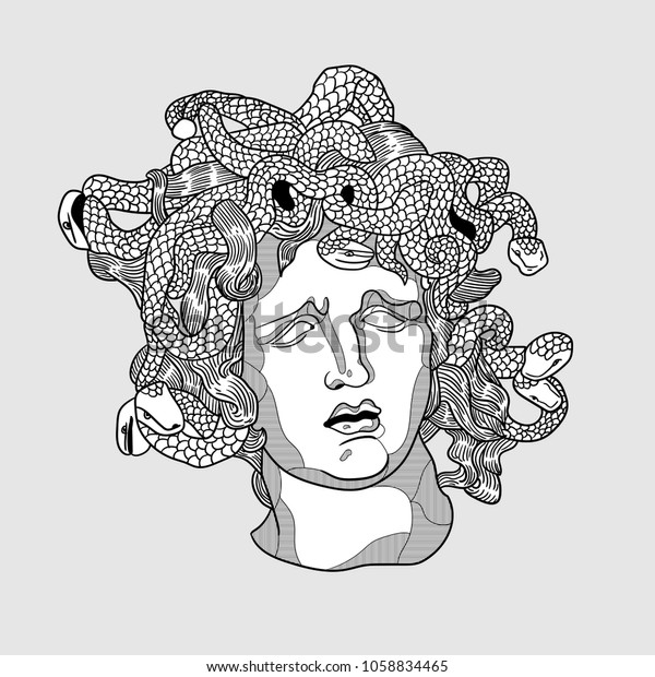 April 1 2018 Vector Illustration Medusa Stock Vector (Royalty Free ...