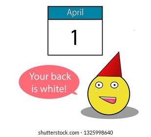 April 1 and funny man with a funny joke