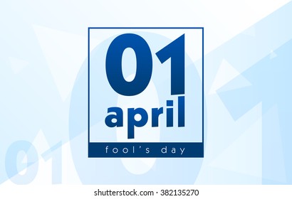 april 1 happy fools day. vector background
