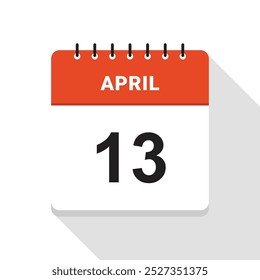 April 13 Calendar Date icon