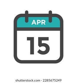 April 15 Calendar Day or Calender Date for Deadline or Appointment