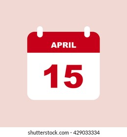 APRIL 15 calendar Icon.