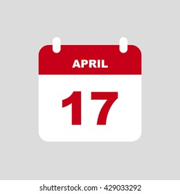 APRIL 17 calendar Icon.