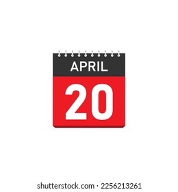 Diseño de Conceptos del 20 de Abril. Ilustración vectorial.