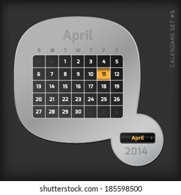 April 2014 Calendar