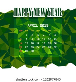 April 2019 Calendar Template