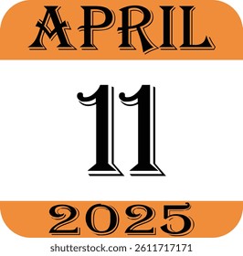April 2025 calendar icon.Agenda plan, april month schedule calendar and Time planner.Meeting appointment time.Calendar Event schedule date.calendar date icon on white background.