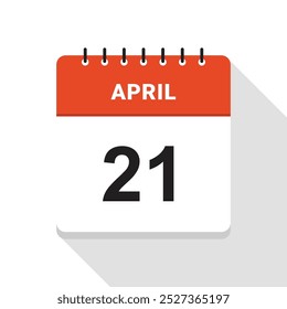 April 21 Calendar Date icon