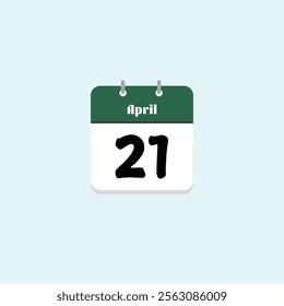 April 21st: Calendar Date Image