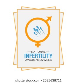 April 21st-27th each year is National Infertility Awareness Week. This week is dedicated to educating the public, supporting individuals and couples facing infertility. Banner poster, flyer background