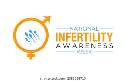 April 21st-27th each year is National Infertility Awareness Week. This week is dedicated to educating the public, supporting individuals and couples facing infertility. Banner poster, flyer background