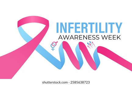 April 21st-27th each year is National Infertility Awareness Week. This week is dedicated to educating the public, supporting individuals and couples facing infertility. Banner poster, flyer background