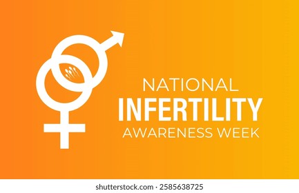 April 21st-27th each year is National Infertility Awareness Week. This week is dedicated to educating the public, supporting individuals and couples facing infertility. Banner poster, flyer background