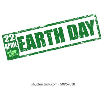 april 22 - earth day stamp  - check for more