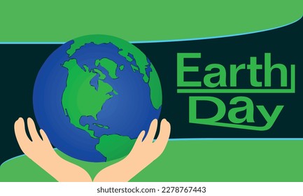  El 22 de abril es una ilustración vectorial del Día de la Tierra