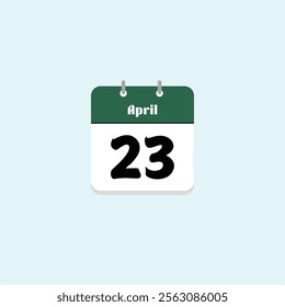 April 23rd: Date on a Calendar