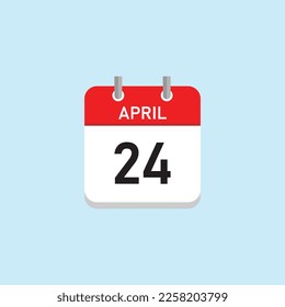 April 24 Concept Design. Vector Illustration.