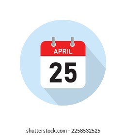 April 25 Concept Design. Vector Illustration.