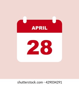 APRIL 28 calendar Icon.