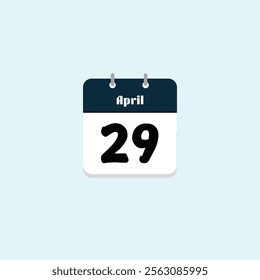 April 29th: Calendar Date Illustration
