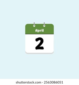 April 2nd: Calendar Date Icon