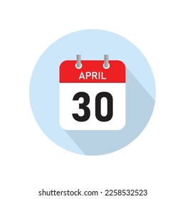April 30 Concept Design. Vector Illustration.