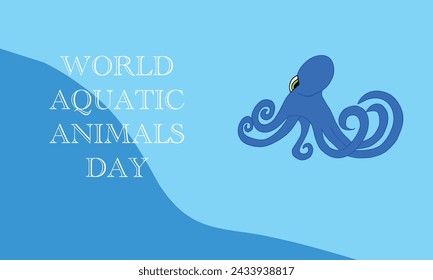 3 de abril - Día Mundial de los Animales Acuáticos: Pulpo nadando en el océano