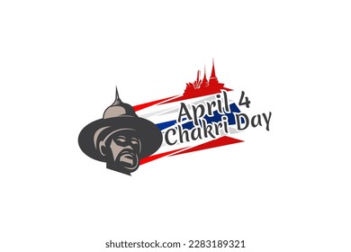 April 6, Chakri Day vector illustration. Suitable for greeting card, poster and banner.