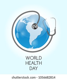 April 7, World Health Day Background. Vector Illustration EPS10