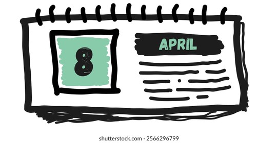 April 8th: Daily Planner and Schedule