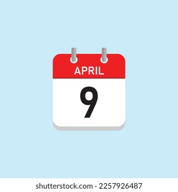 Diseño de Conceptos del 9 de Abril. Ilustración vectorial.