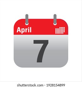 Vector de diseño de icono del calendario de abril