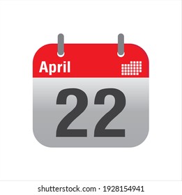 April Calendar Icon design vector