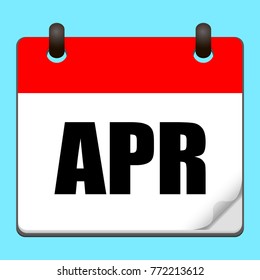April Calendar icon.Vector illustration