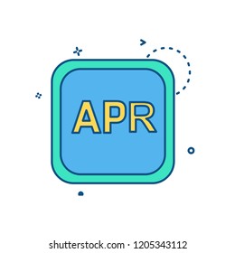 April Calender icon design vector