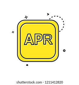 April Calender icon design vector