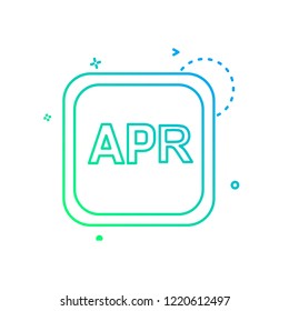 April Calender icon design vector