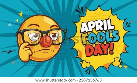 April Fool’s Day Comic Style Art
