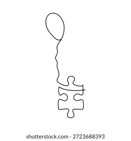 Día de los Inocentes Dibujo continuo de una línea, ilustración de contorno minimalista, estilo de arte lineal moderno.