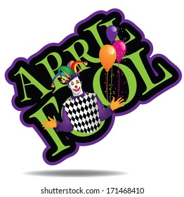 April FoolÃ¢Â?Â?s Day design element. EPS 10 vector, grouped for easy editing. No open shapes or paths.