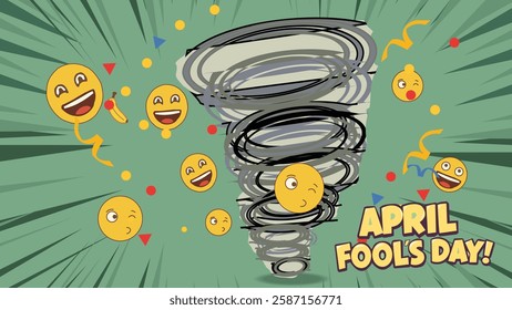 April Fool’s Day Emoji Tornado