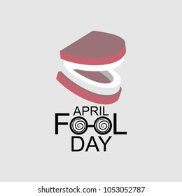 april fool day vector illustration