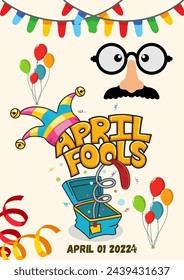 April Fool Poster Vector File