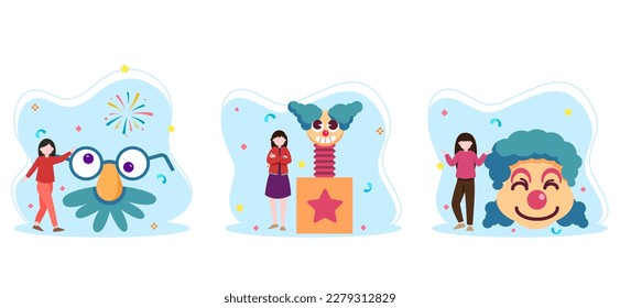 April Fools Bundle Flat Design