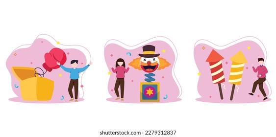 April Fools Bundle Flat Design