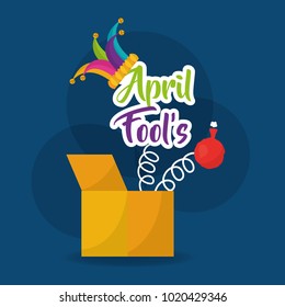 april fools card jester hat and whoopee cushion prank