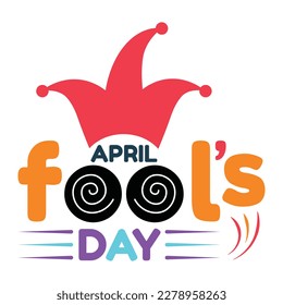 April fools day background or banner design template with funny prank illustration vector for april fools day event 1 april celebration.